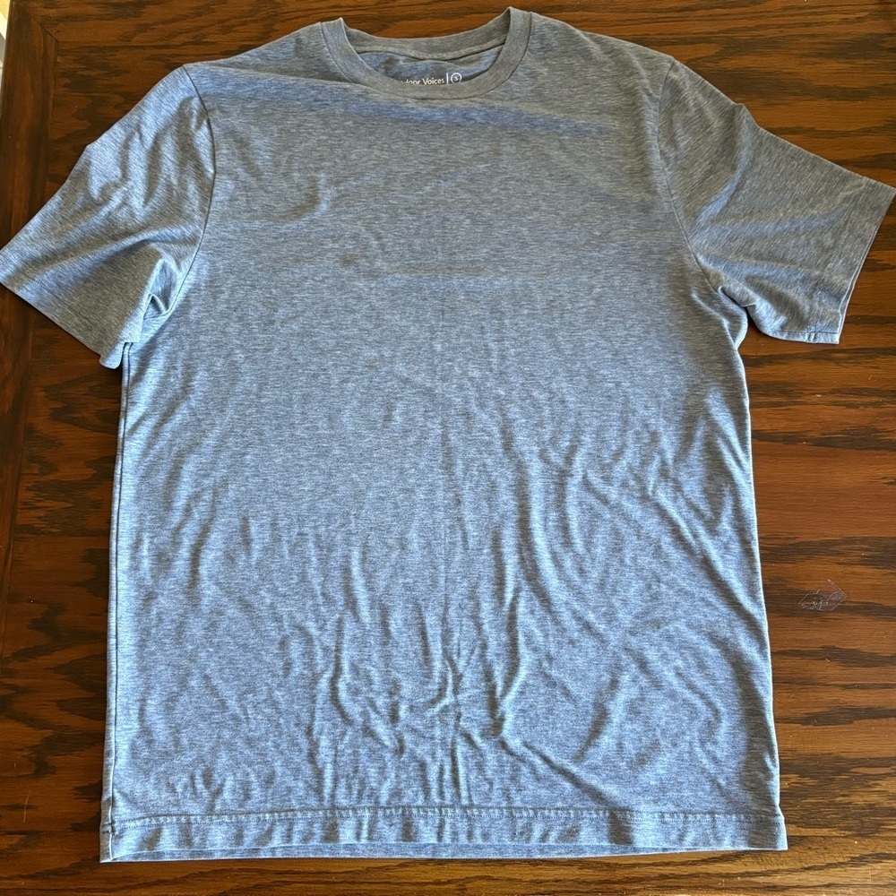 Outdoor Voices Cloudknit Short Sleeve Shirt Blue Heather Running Workout Men S